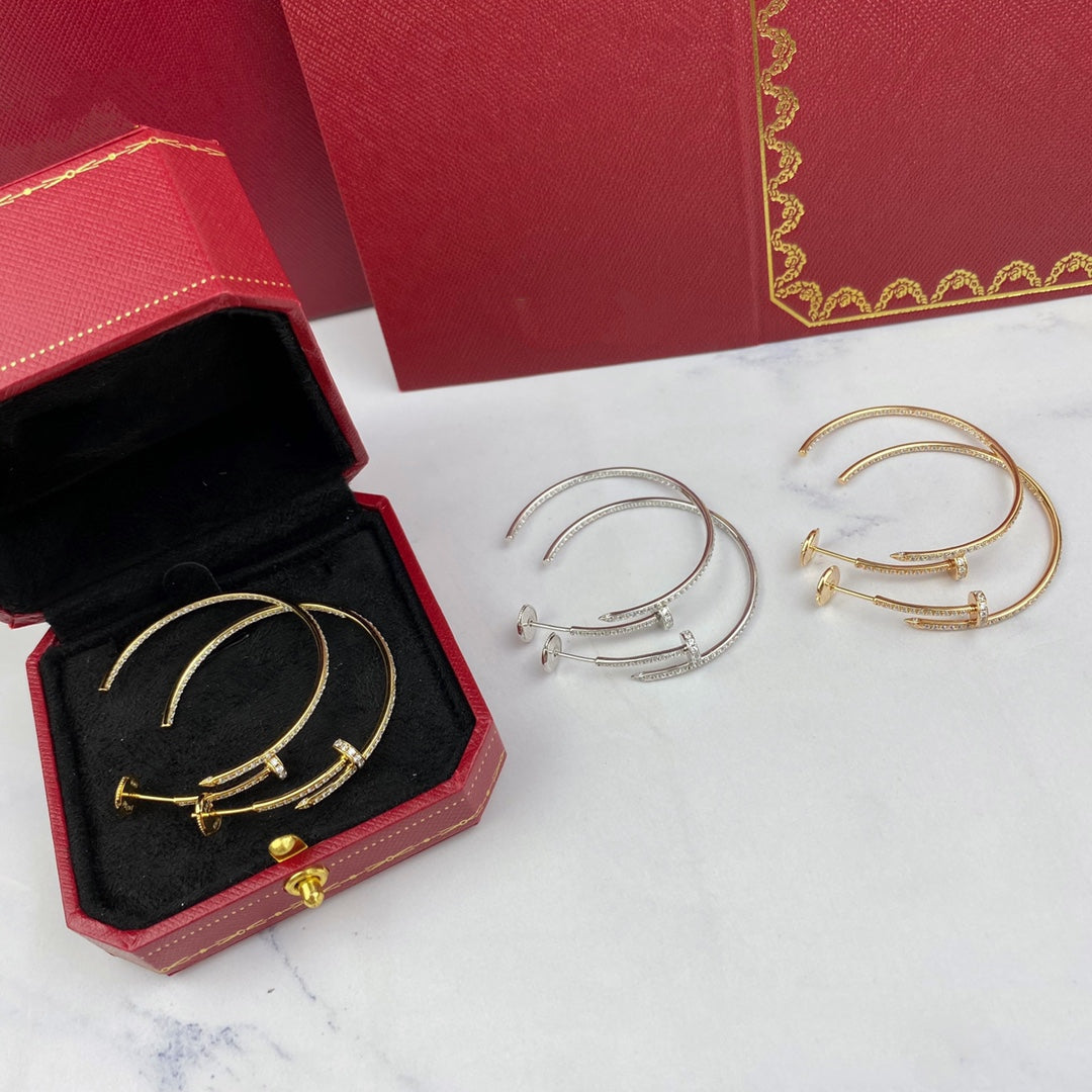 [Royal Top]JUSTE EARRINGS FULL DIAMONDS 1.8MM