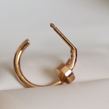 [Royal Top]JUSTE EARRINGS PINK GOLD