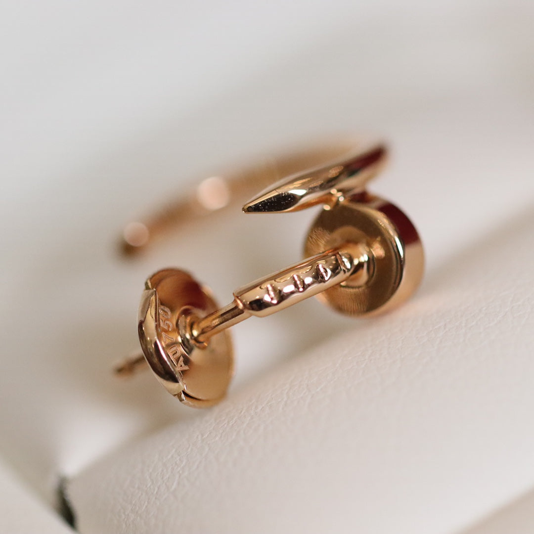 [Royal Top]JUSTE EARRINGS PINK GOLD