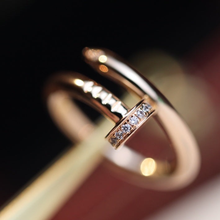 [Royal Top]JUSTE RING 2.65MM PINK GOLD DIAMOND