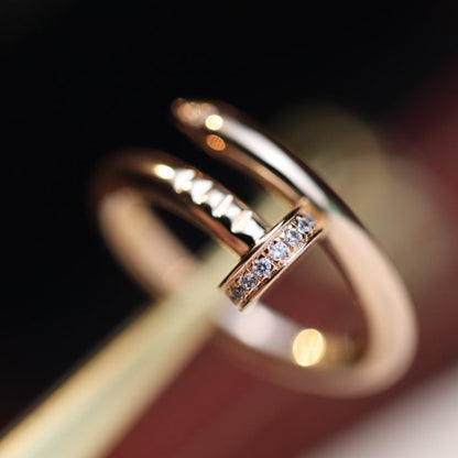 [Royal Top]JUSTE RING 2.65MM PINK GOLD DIAMOND