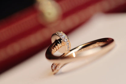 [Royal Top]JUSTE RING 2.65MM PINK GOLD DIAMOND