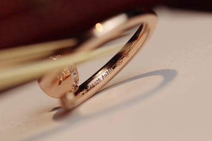 [Royal Top]JUSTE RING 2.65MM PINK GOLD DIAMOND