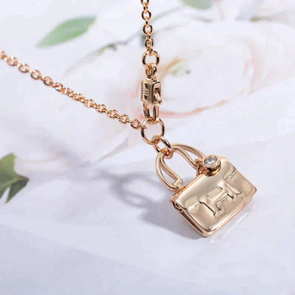 [Royal Top]AMULETTE PEDANT ROSE GOLD NECKLACE