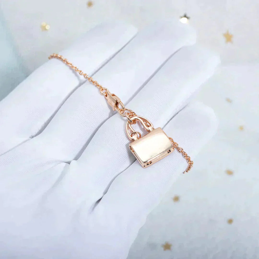 [Royal Top]AMULETTE PEDANT ROSE GOLD NECKLACE