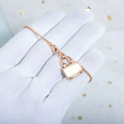[Royal Top]AMULETTE PEDANT ROSE GOLD NECKLACE