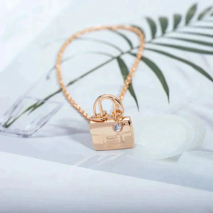 [Royal Top]AMULETTE PEDANT ROSE GOLD NECKLACE