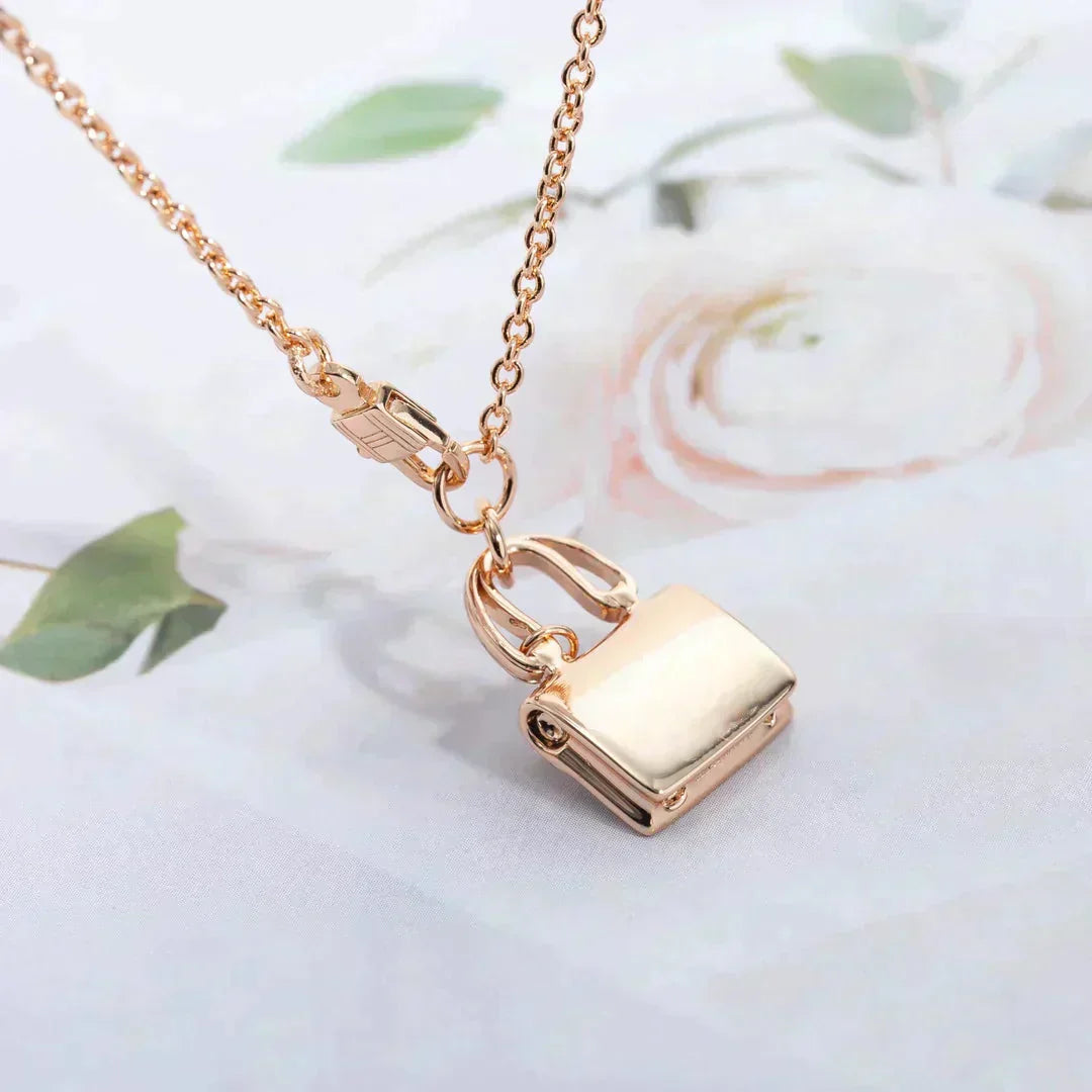 [Royal Top]AMULETTE PEDANT ROSE GOLD NECKLACE