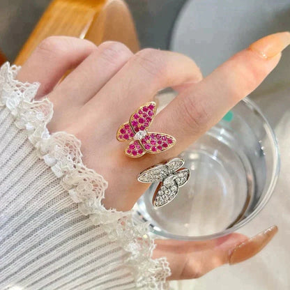 [Royal Top]TWIN BUTTERFLY DIAMOND RING
