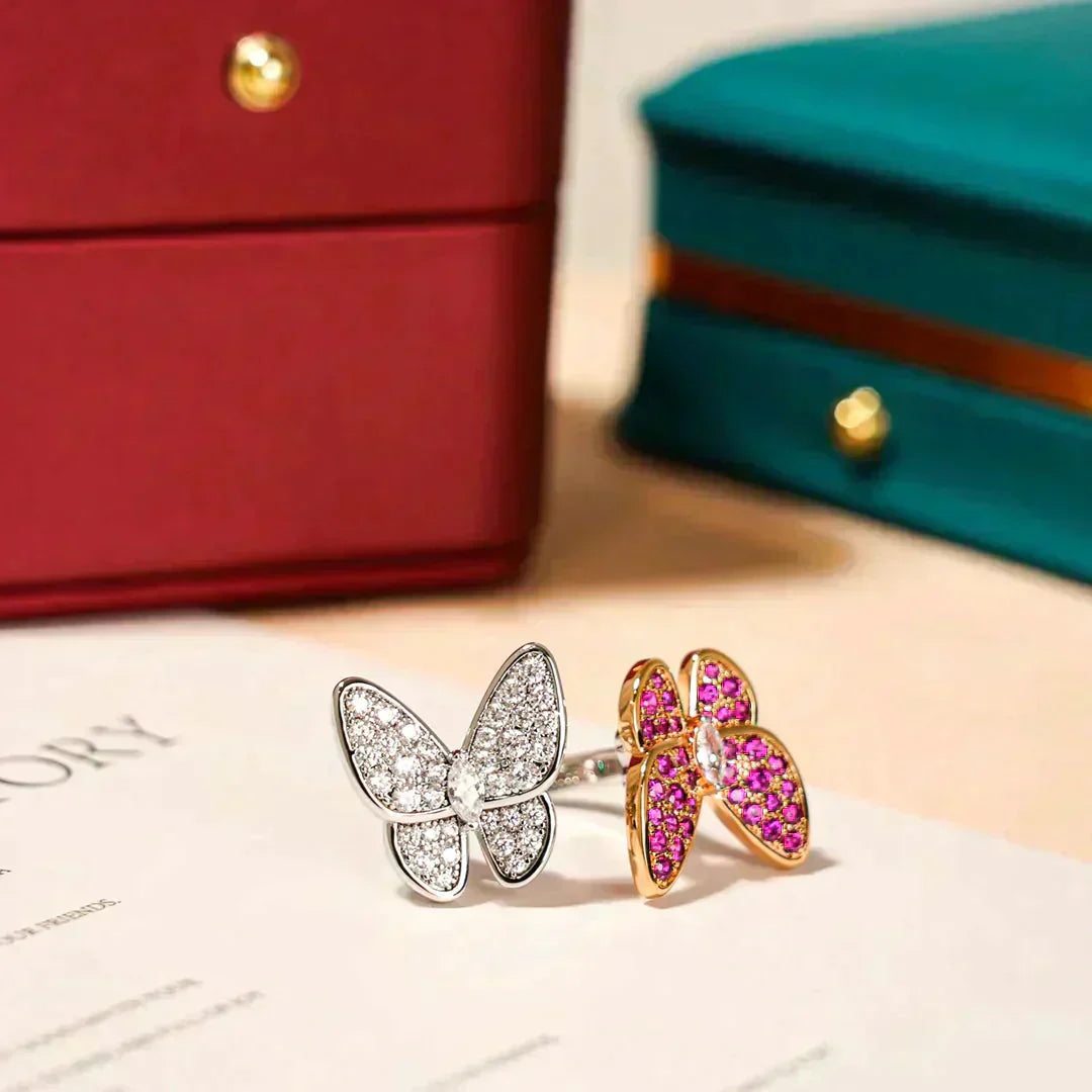 [Royal Top]TWIN BUTTERFLY DIAMOND RING