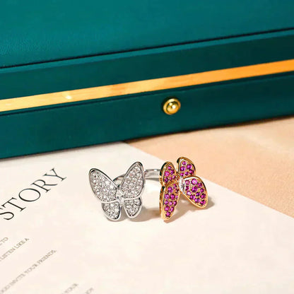 [Royal Top]TWIN BUTTERFLY DIAMOND RING