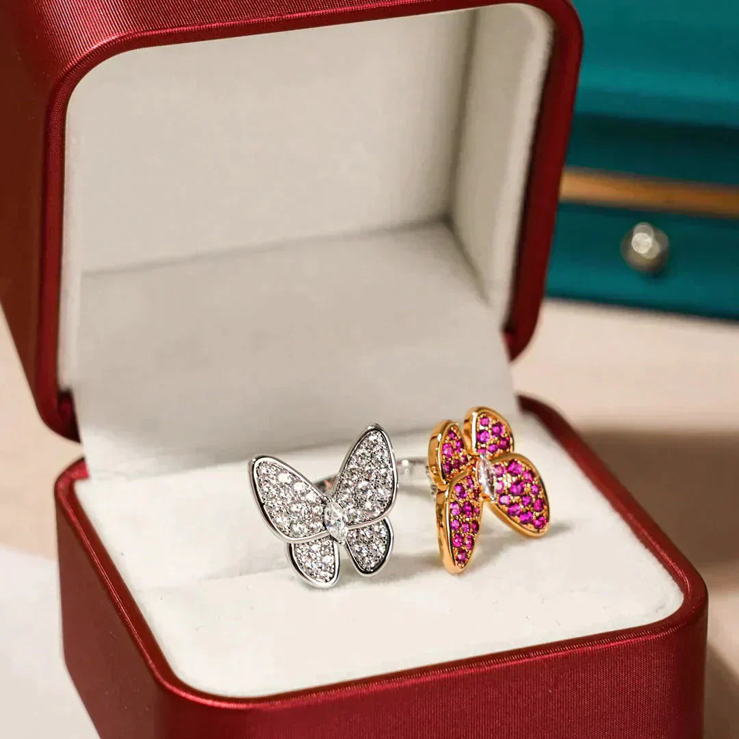 [Royal Top]TWIN BUTTERFLY DIAMOND RING