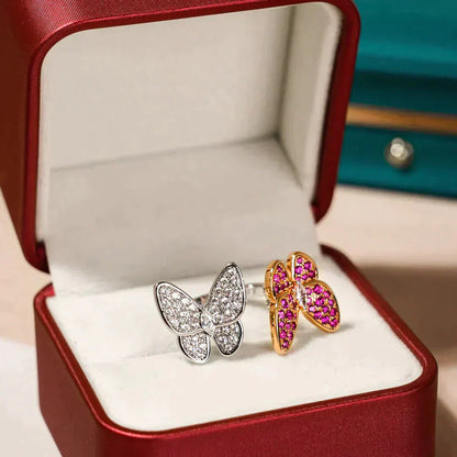 [Royal Top]TWIN BUTTERFLY DIAMOND RING