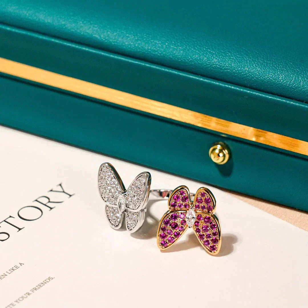 [Royal Top]TWIN BUTTERFLY DIAMOND RING