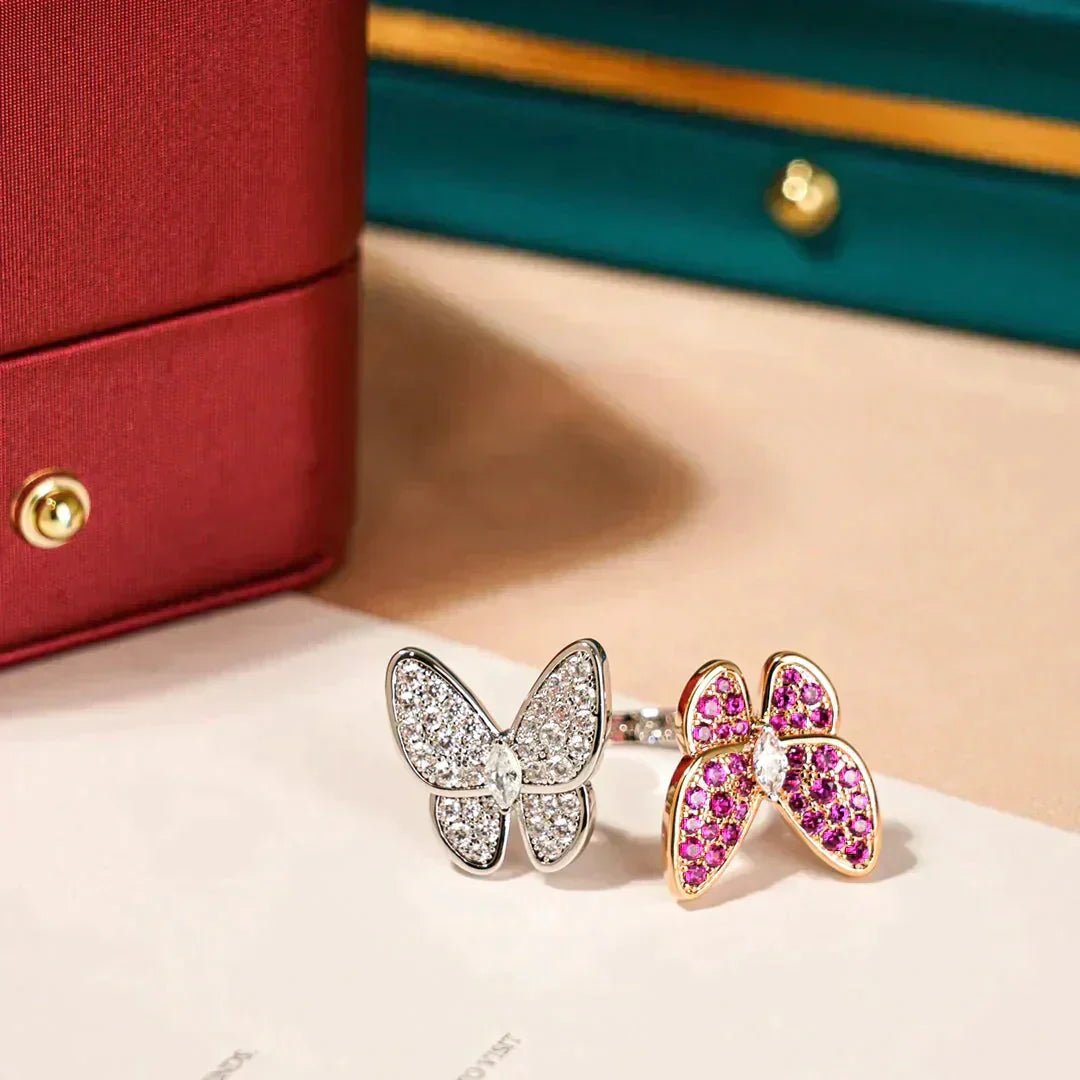 [Royal Top]TWIN BUTTERFLY DIAMOND RING