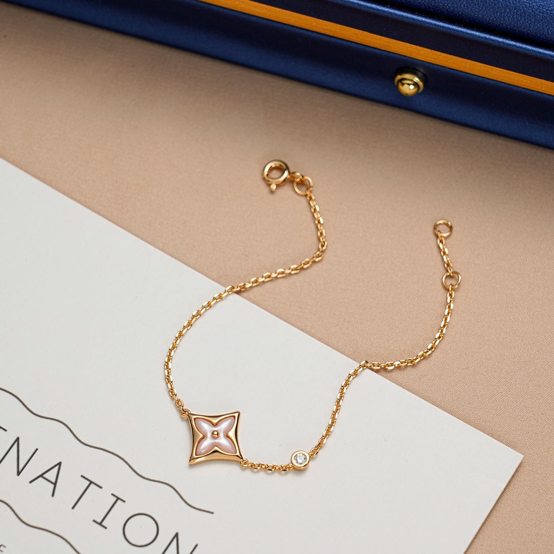 [Royal Top]STAR 1 DIAMOND PINK GOLD BRACELET