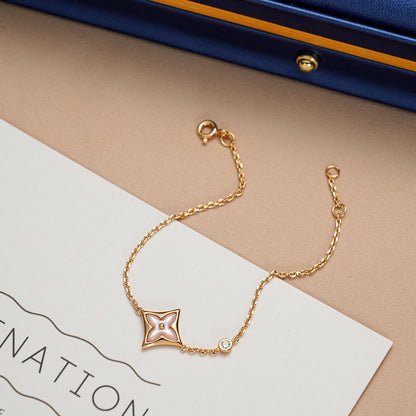 [Royal Top]STAR 1 DIAMOND PINK GOLD BRACELET