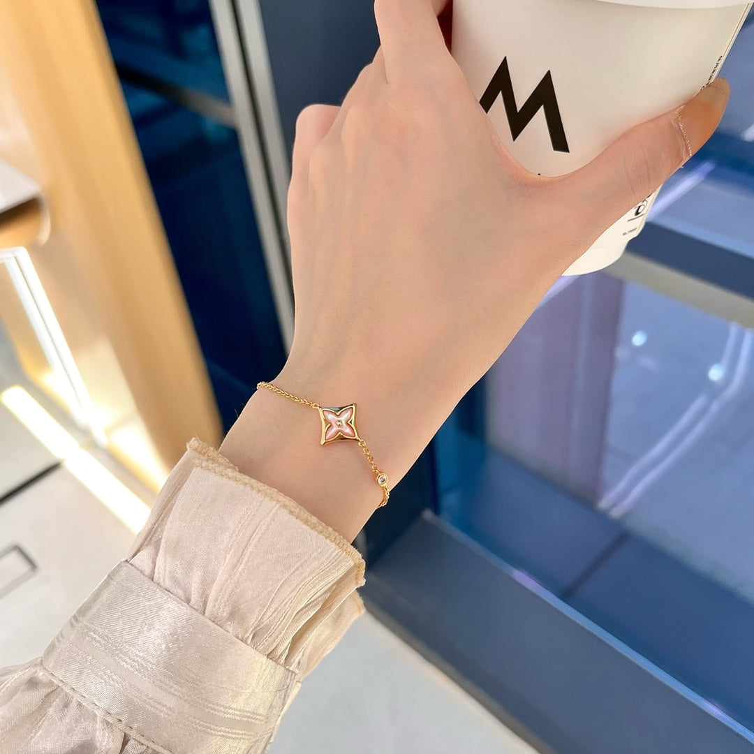 [Royal Top]STAR 1 DIAMOND PINK GOLD BRACELET