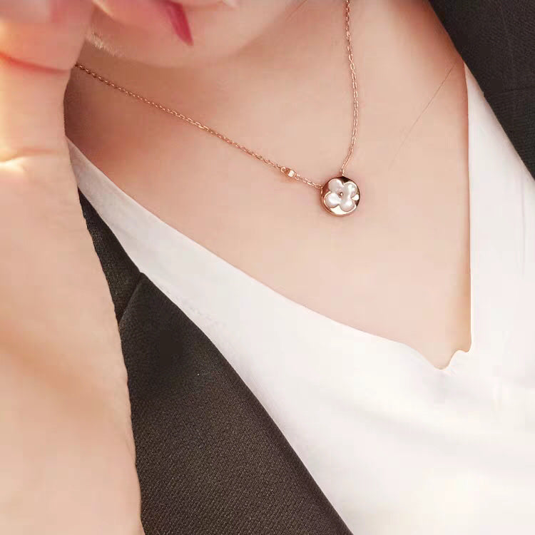 [Royal Top]SUN MOP GOLD 1 DIAMOND NECKLACE