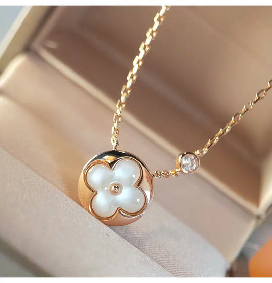 [Royal Top]SUN MOP GOLD 1 DIAMOND NECKLACE