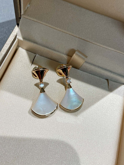 [Royal Top]DREAM MOP 1 DIAMOND EARRINGS