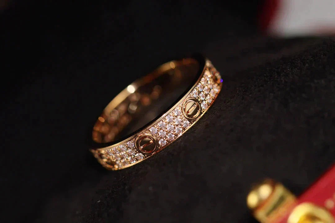 [Royal Top]LOVE RING 3.6MM DIAMOND PAVED