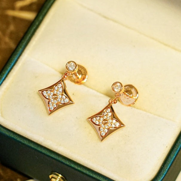 [Royal Top]STAR DIAMONDS EARRINGS GOLD