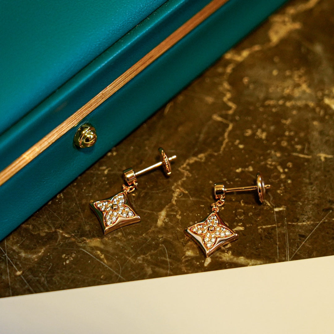 [Royal Top]STAR DIAMONDS EARRINGS GOLD