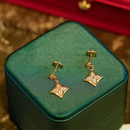 [Royal Top]STAR DIAMONDS EARRINGS GOLD