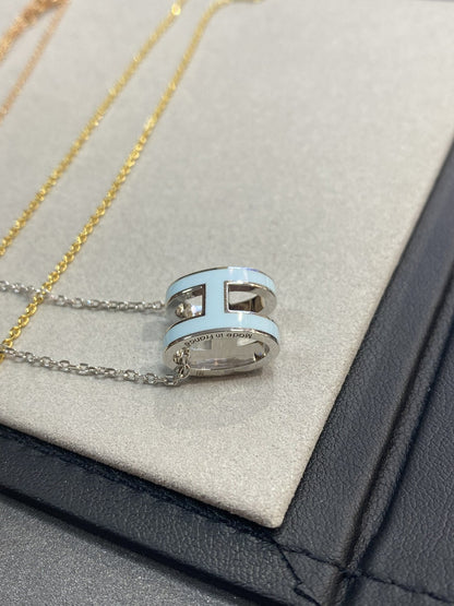 [Royal Top]POP H LIGHT BLUE NECKLACE