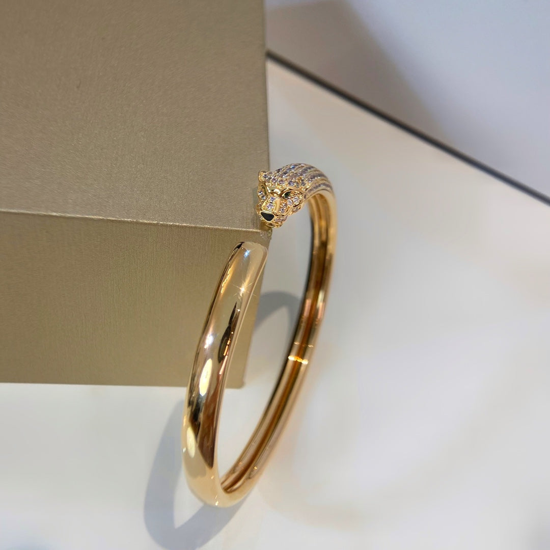[Royal Top]PANTHERE GOLD DIAMOND OPEN BRACELET
