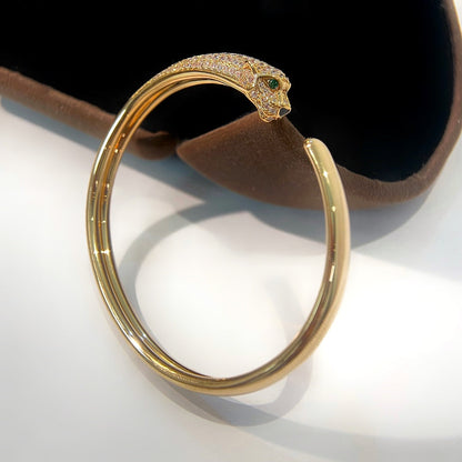 [Royal Top]PANTHERE GOLD DIAMOND OPEN BRACELET