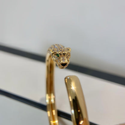 [Royal Top]PANTHERE GOLD DIAMOND OPEN BRACELET