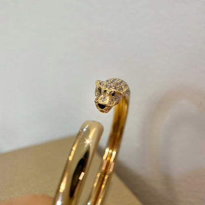 [Royal Top]PANTHERE GOLD DIAMOND OPEN BRACELET
