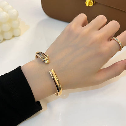 [Royal Top]PANTHERE GOLD OPEN BRACELET