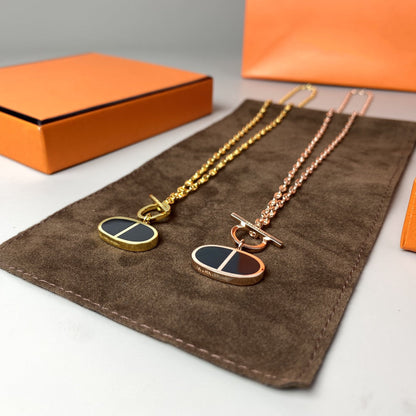 [Royal Top]CHAINE VERSO BLACK CERAMIC NECKLACE