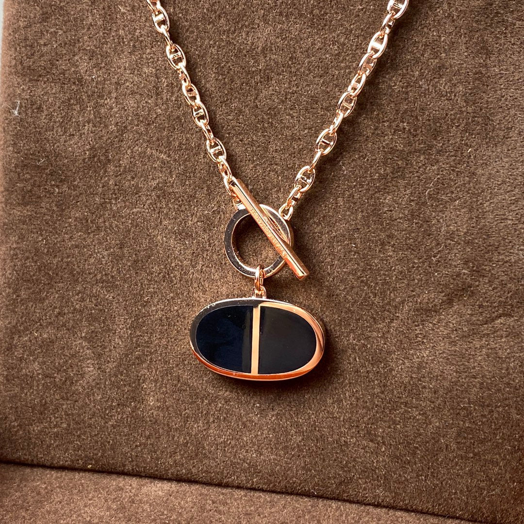 [Royal Top]CHAINE VERSO BLACK CERAMIC NECKLACE