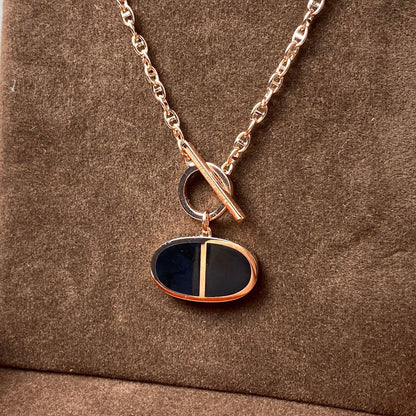 [Royal Top]CHAINE VERSO BLACK CERAMIC NECKLACE