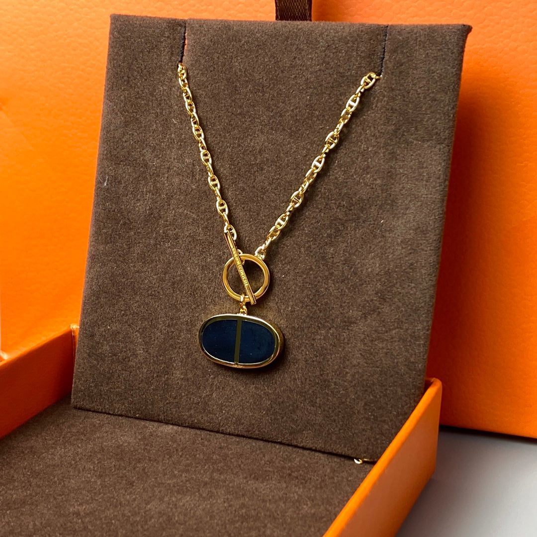 [Royal Top]CHAINE VERSO BLACK CERAMIC NECKLACE