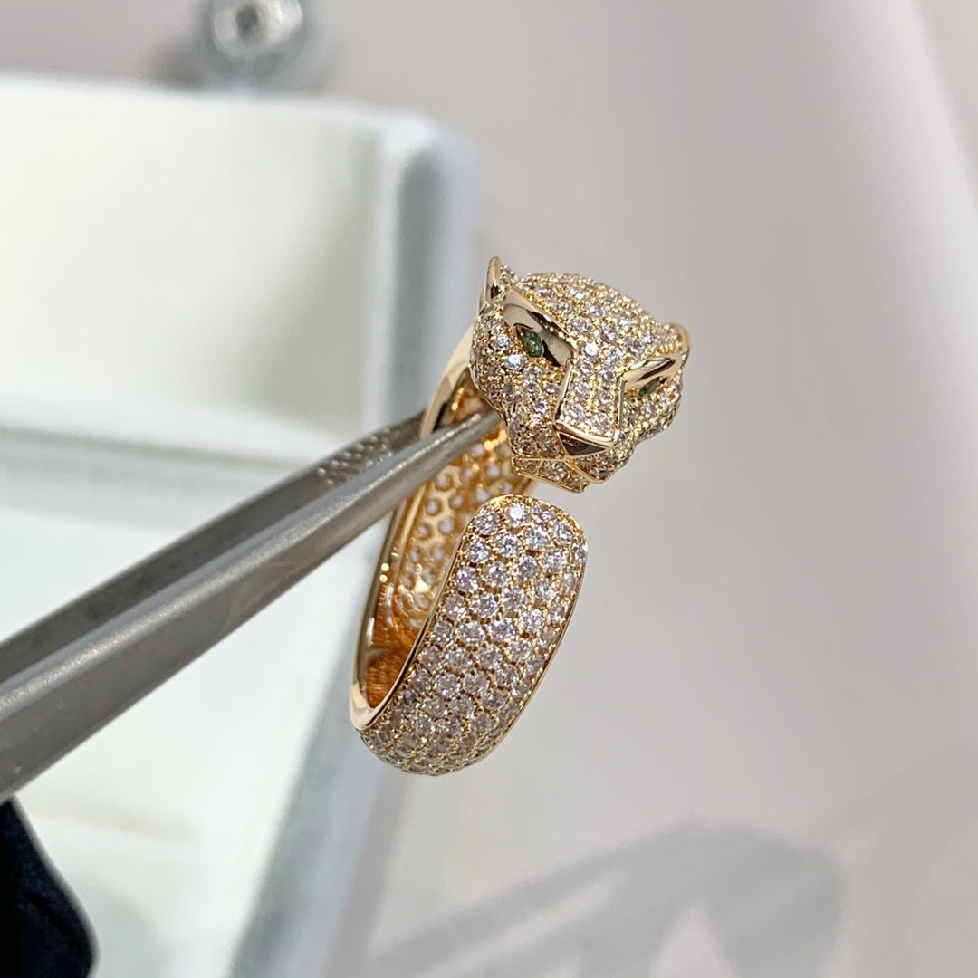 [Royal Top]PANTHERE PINK GOLD DIAMOND RING