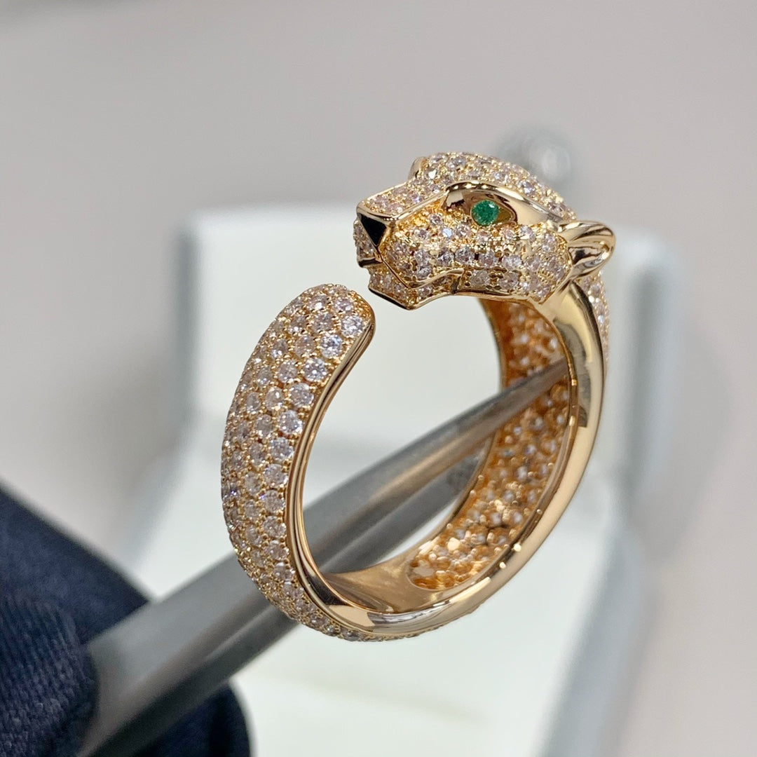 [Royal Top]PANTHERE PINK GOLD DIAMOND RING