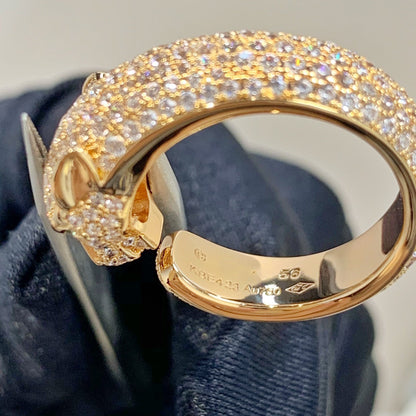 [Royal Top]PANTHERE PINK GOLD DIAMOND RING