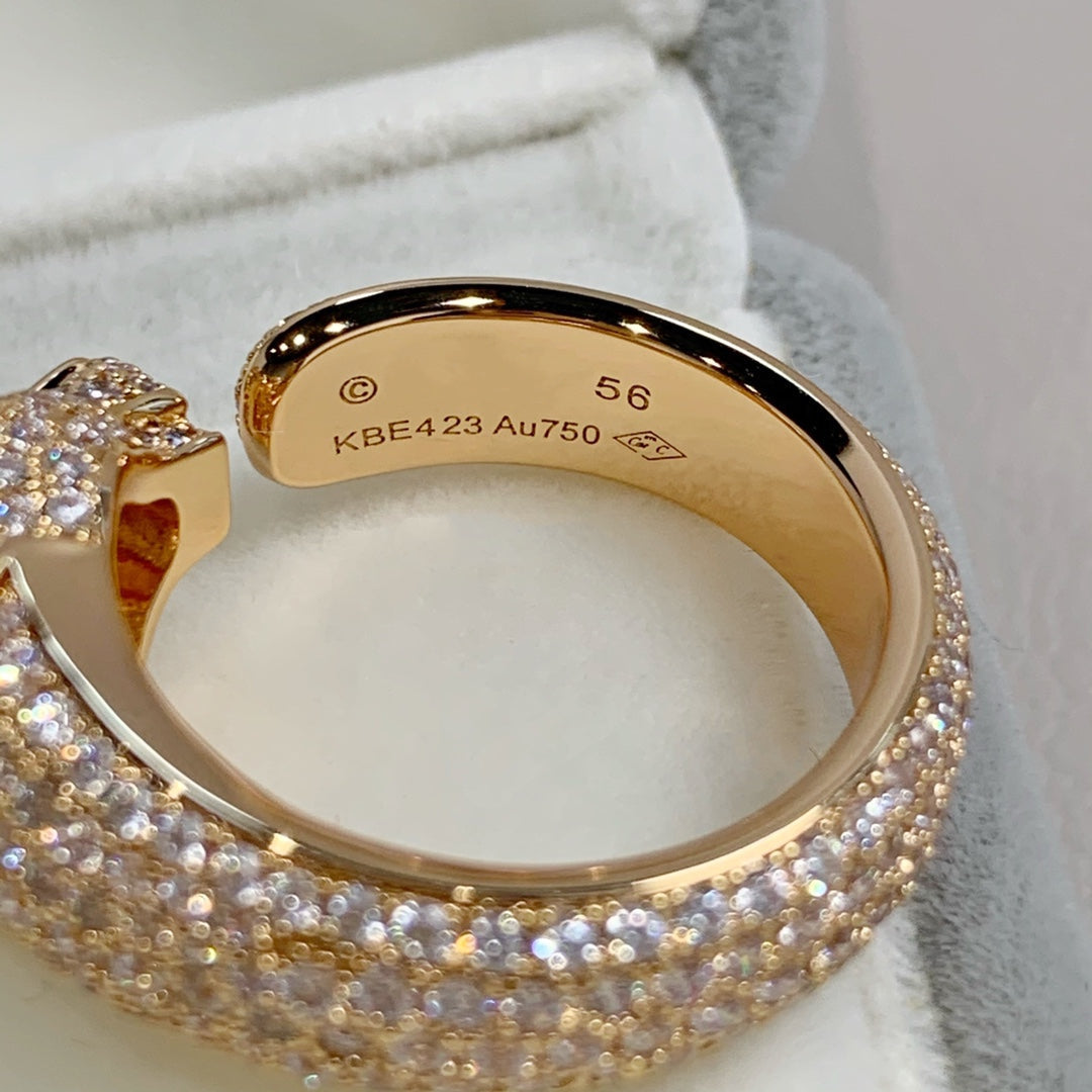 [Royal Top]PANTHERE PINK GOLD DIAMOND RING