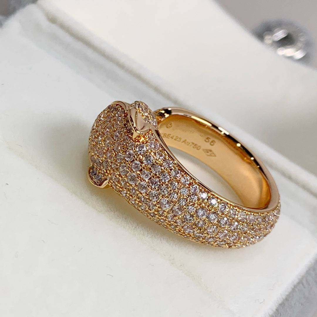 [Royal Top]PANTHERE PINK GOLD DIAMOND RING