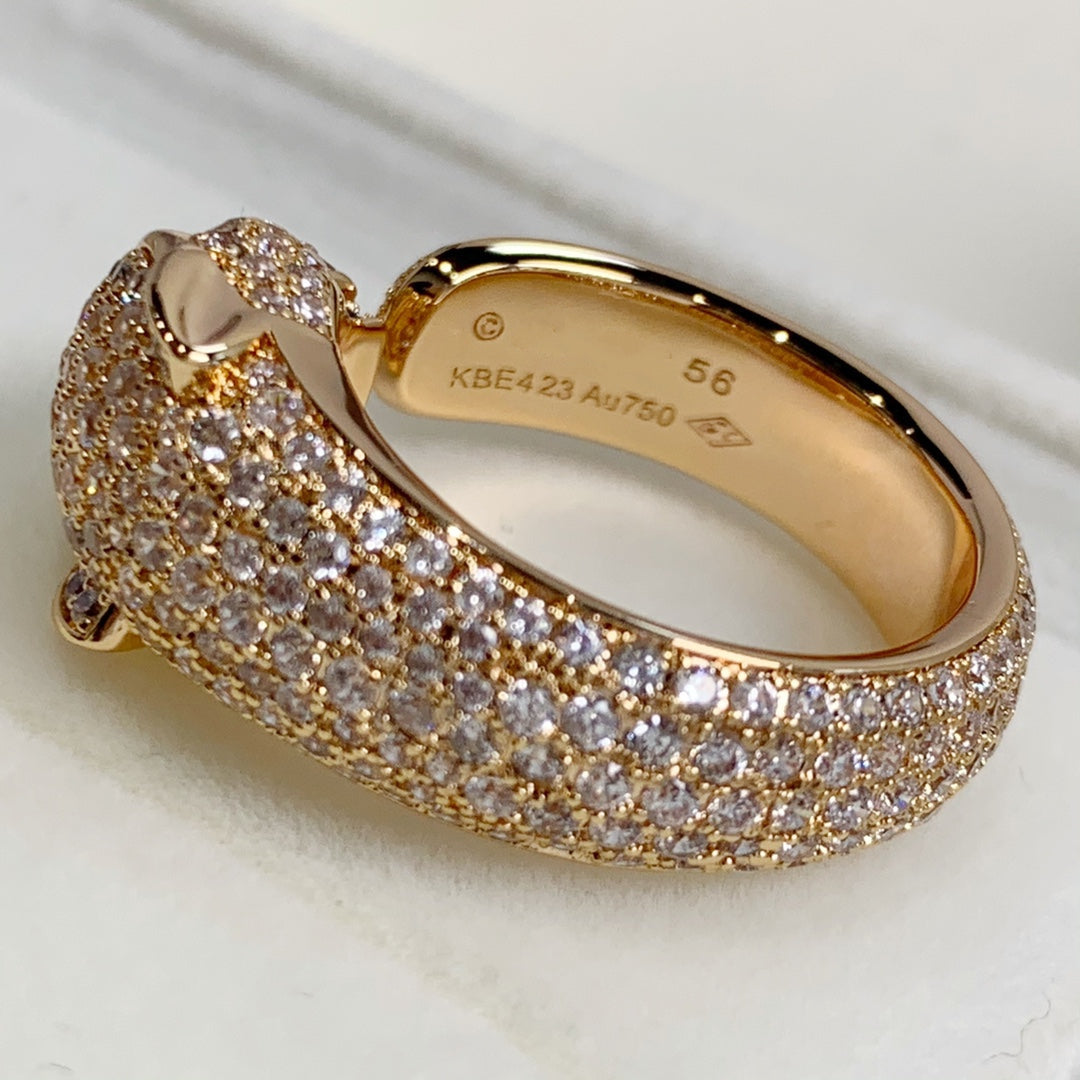 [Royal Top]PANTHERE PINK GOLD DIAMOND RING