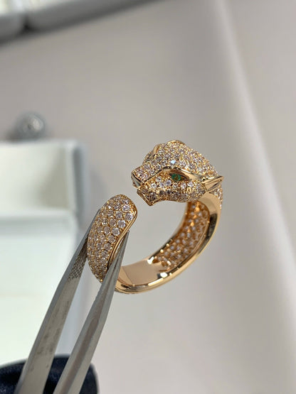 [Royal Top]PANTHERE PINK GOLD DIAMOND RING