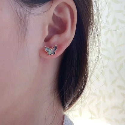 [Royal Top]BUTTERFLY DARK MOP  EARRINGS