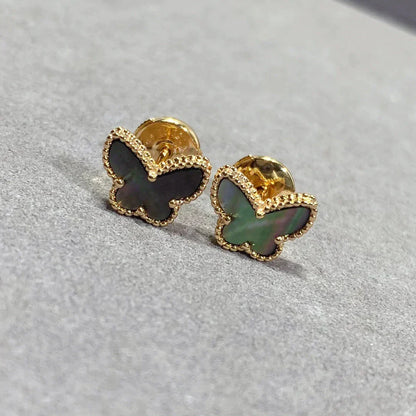 [Royal Top]BUTTERFLY DARK MOP  EARRINGS