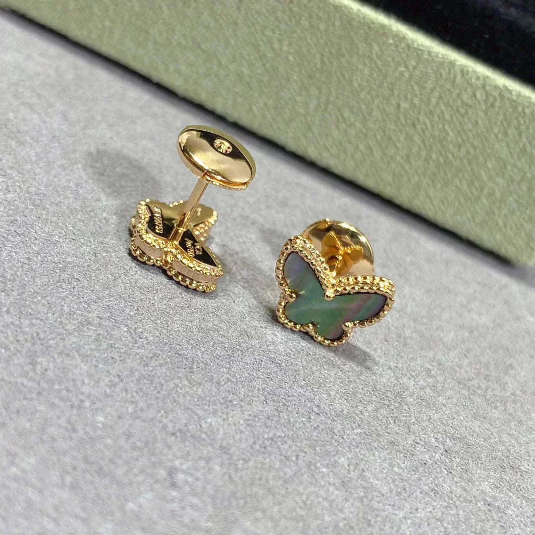 [Royal Top]BUTTERFLY DARK MOP  EARRINGS