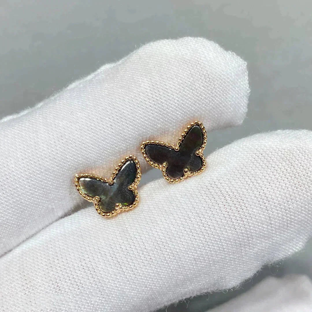 [Royal Top]BUTTERFLY DARK MOP  EARRINGS